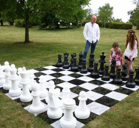Jogo de Xadrez com Imã Grande em Plástico e Metal Lin Ran
