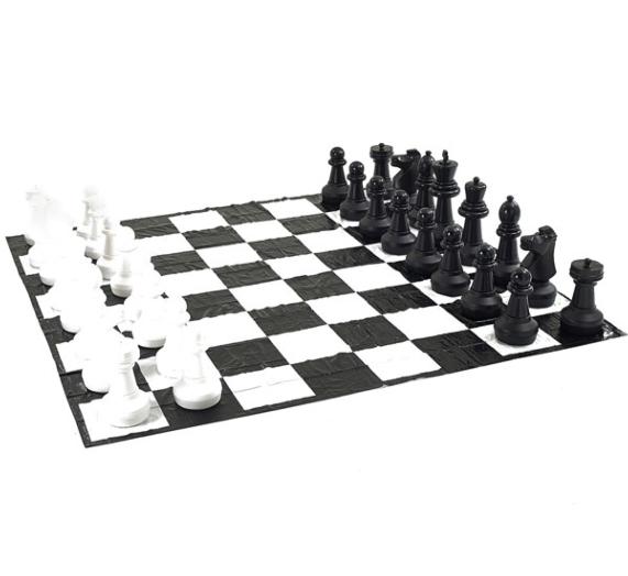 Pack Peças de xadrez gigante e tabuleiro de lona — jardineriadelvalles.com