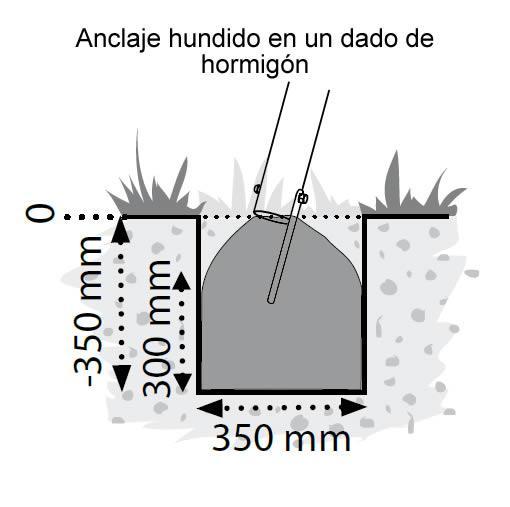 Kit de construcción columpio de postes redondos