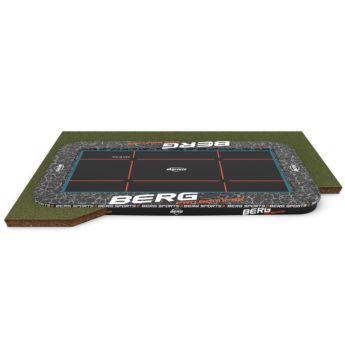 Trampolín rectangular BERG Ultim Pro Bouncer Flatground 500 salto profesional para hundir en el suelo