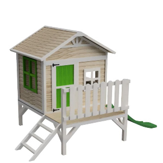 casita infantil de madera tratada para exterior