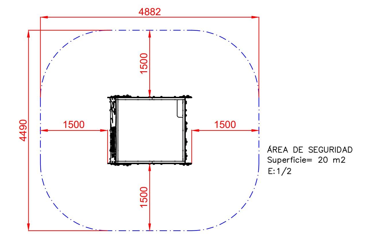 area de seguridad Casita de Estimulación Temprana Inclusiva Primavera