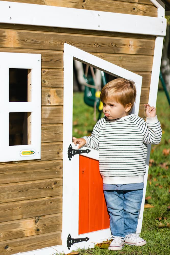 Casita infantil MASGAMES FADA madera panelada, fácil montaje