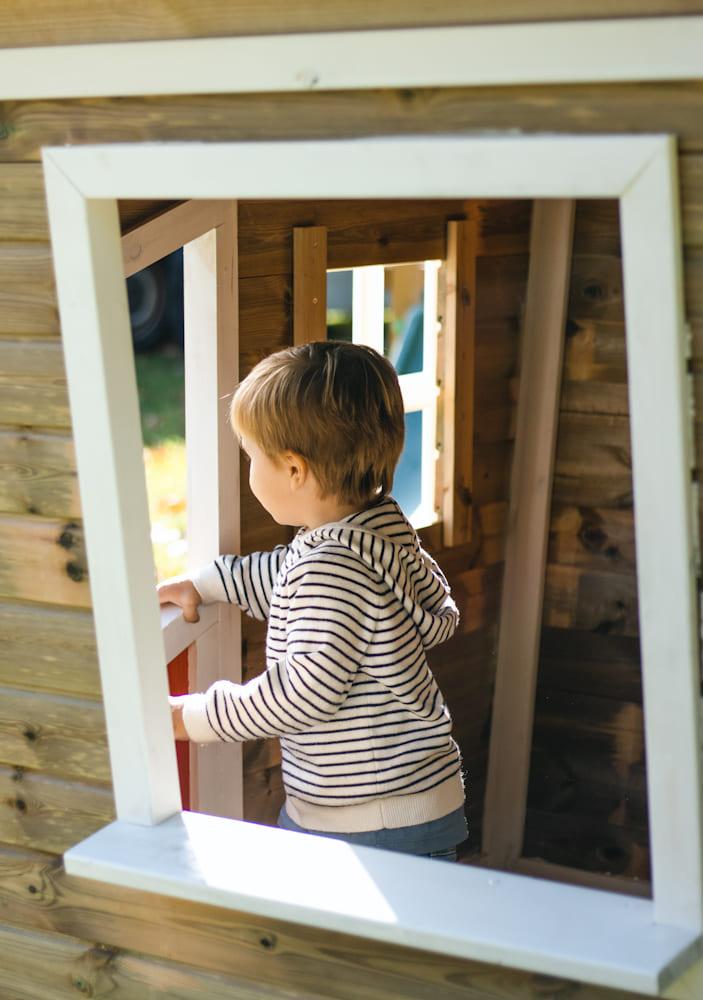 Casita infantil MASGAMES FADA madera panelada, fácil montaje