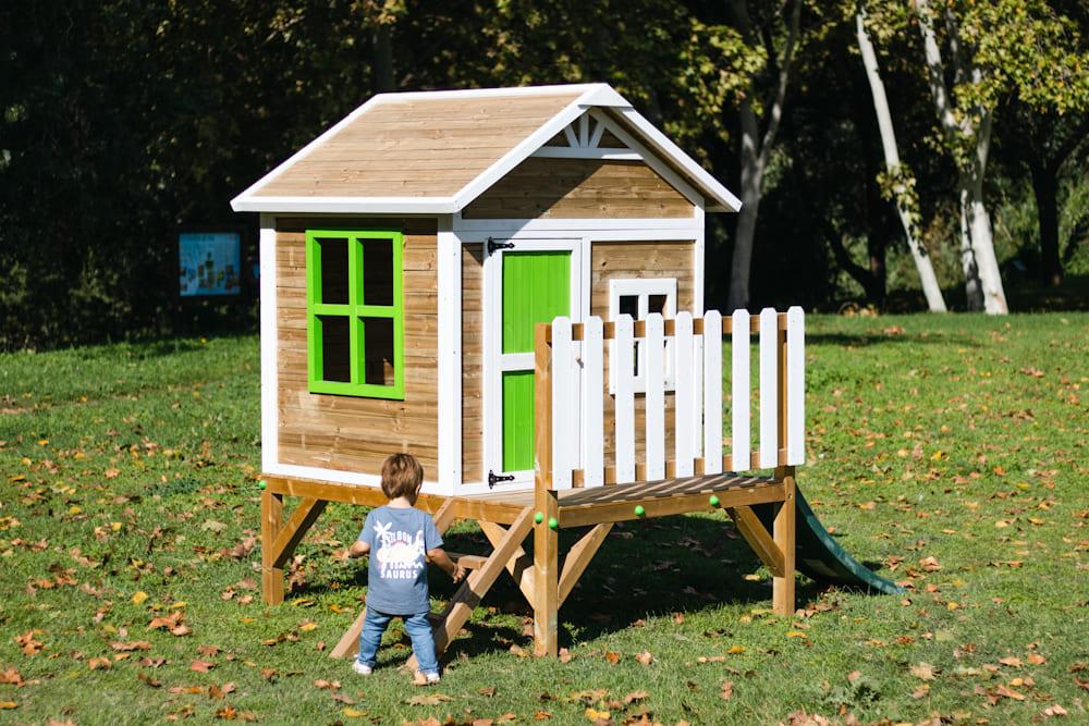 Casita elevada MASGAMES FLAM [60 cm] madera panelada fácil montaje