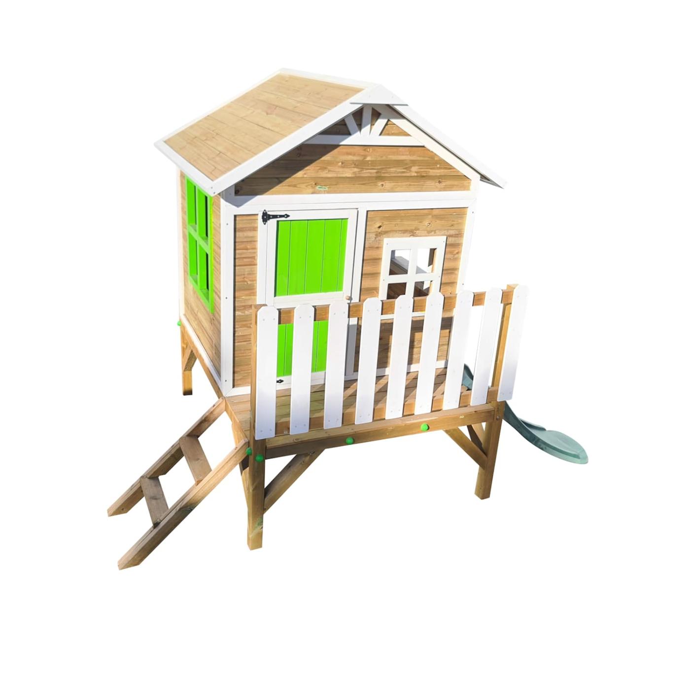 Casita elevada MASGAMES FLAM [60 cm] madera panelada fácil montaje