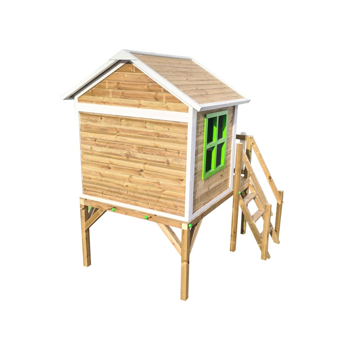 Casita elevada MASGAMES FLAM [90 cm] madera panelada fácil montaje