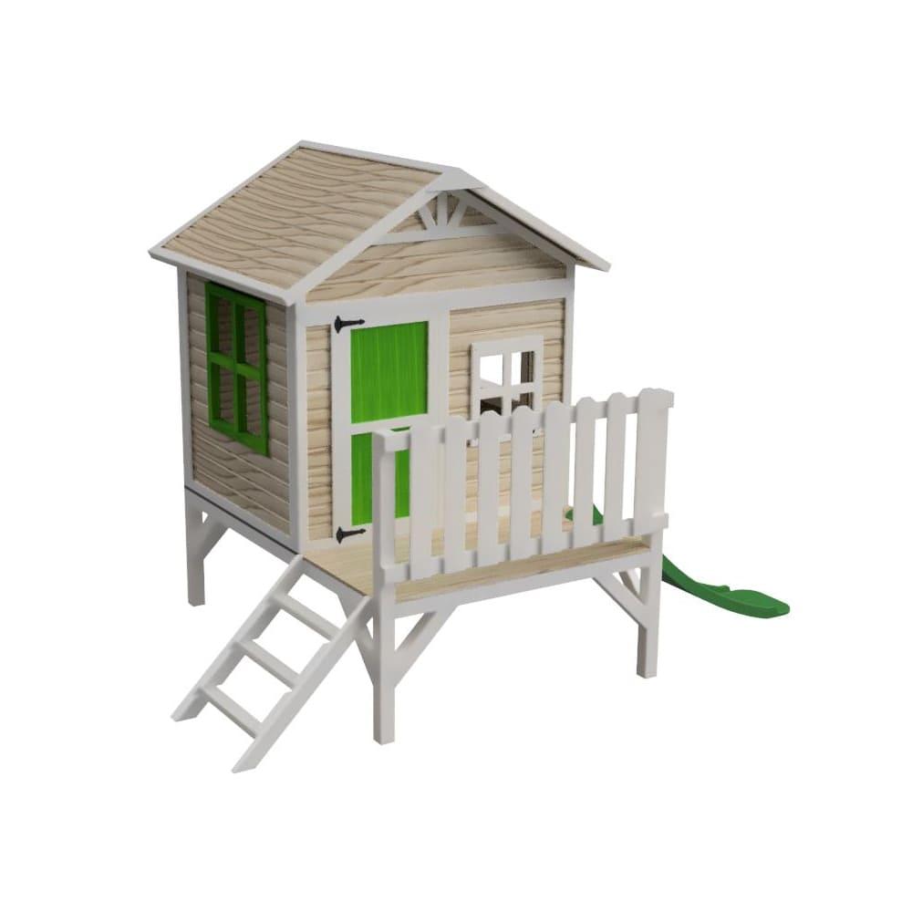 Casita elevada MASGAMES FLAM [60 cm] madera panelada fácil montaje