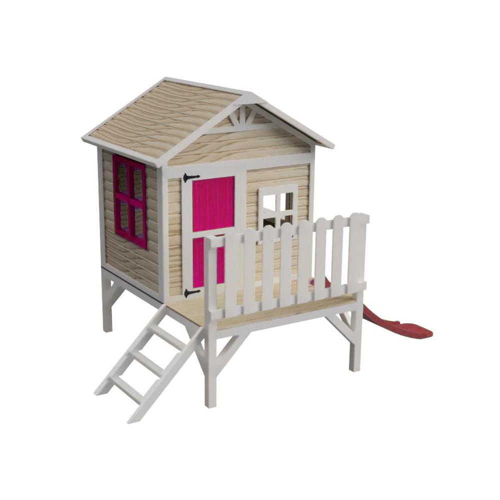 Casita elevada MASGAMES FLAM [60 cm] madera panelada fácil montaje 3