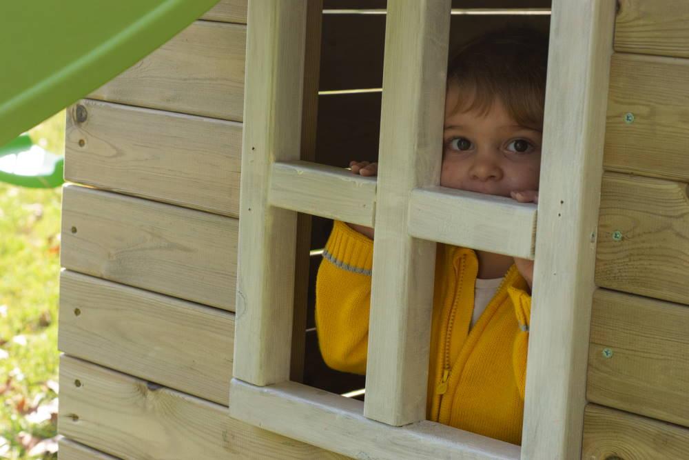 Parque infantil MASGAMES Canigó con casita y columpios