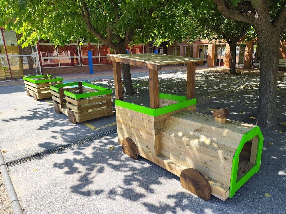 Parque infantil MASGAMES TREN PINXO de madera homologado