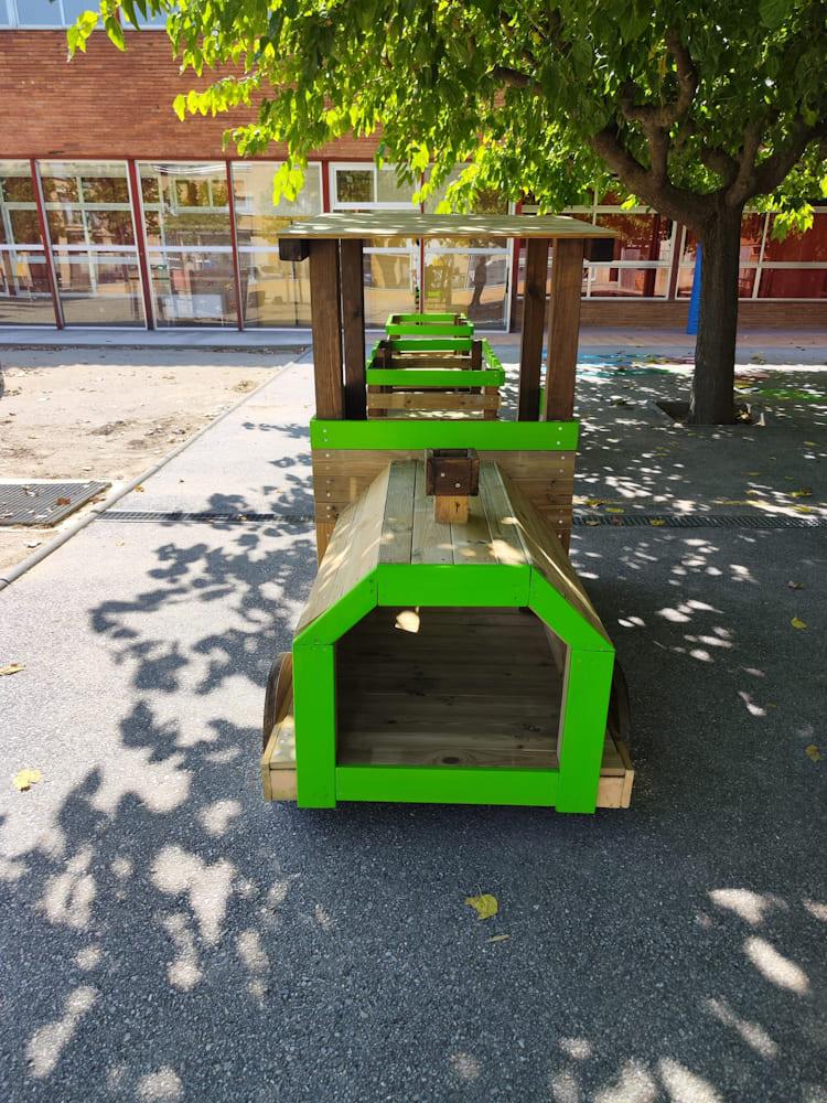 Parque infantil MASGAMES TREN PINXO de madera homologado