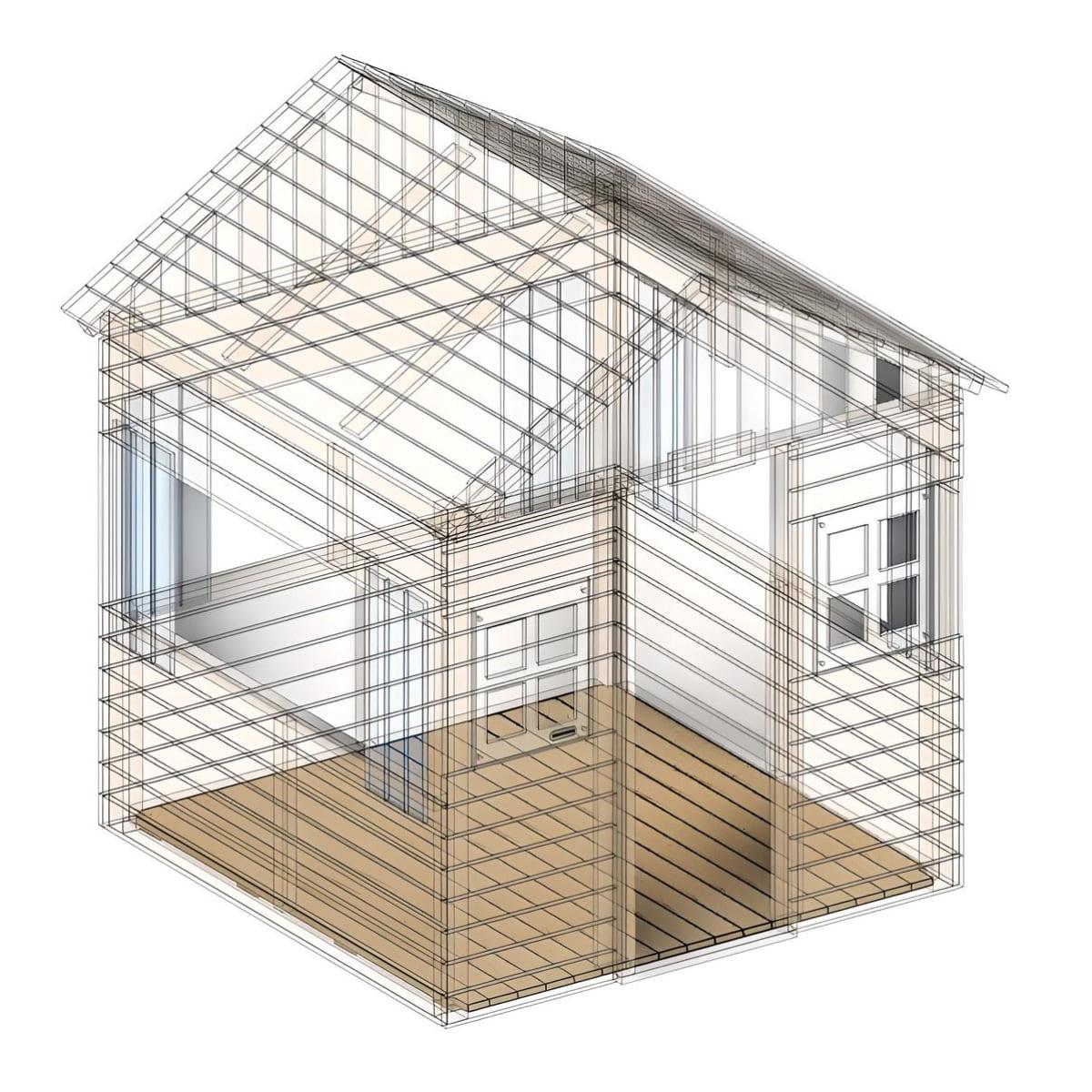 Suelo para la casita infantil de madera MASGAMES LOLLIPOP XXL HORECA